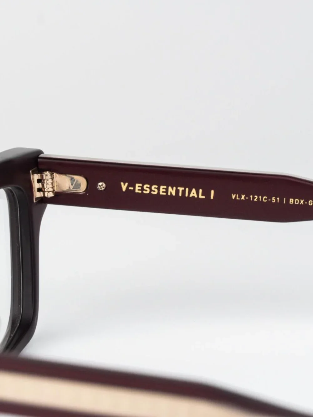 Valentino Women Eyeglasses Matte Burgundy Square V-ESSENTIAL I VLX-121 C
